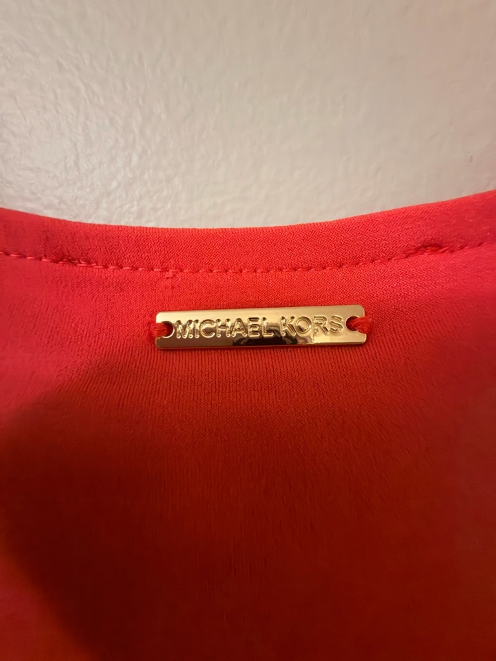 Red V-Neck Flutter Sleeve Top - Picture 5 of 6